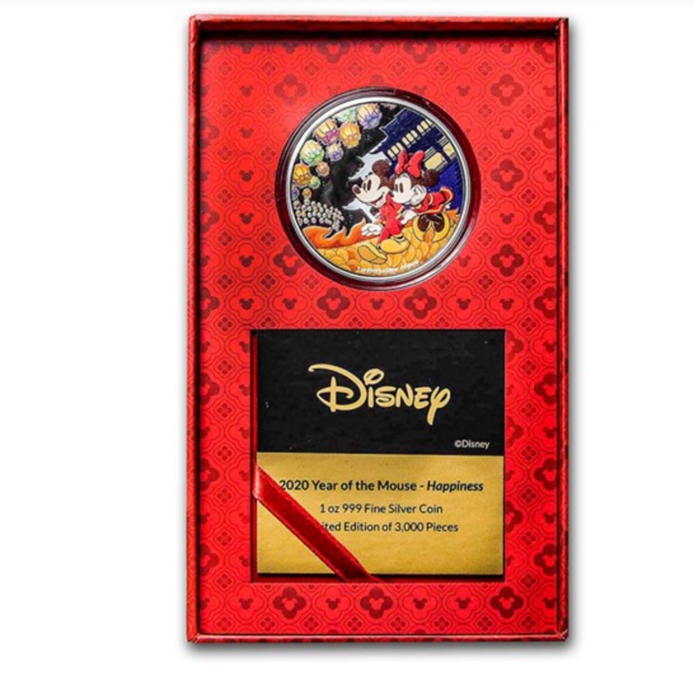 Disney 2020 Year of the Mouse 1 OZ Silver Coin NWT